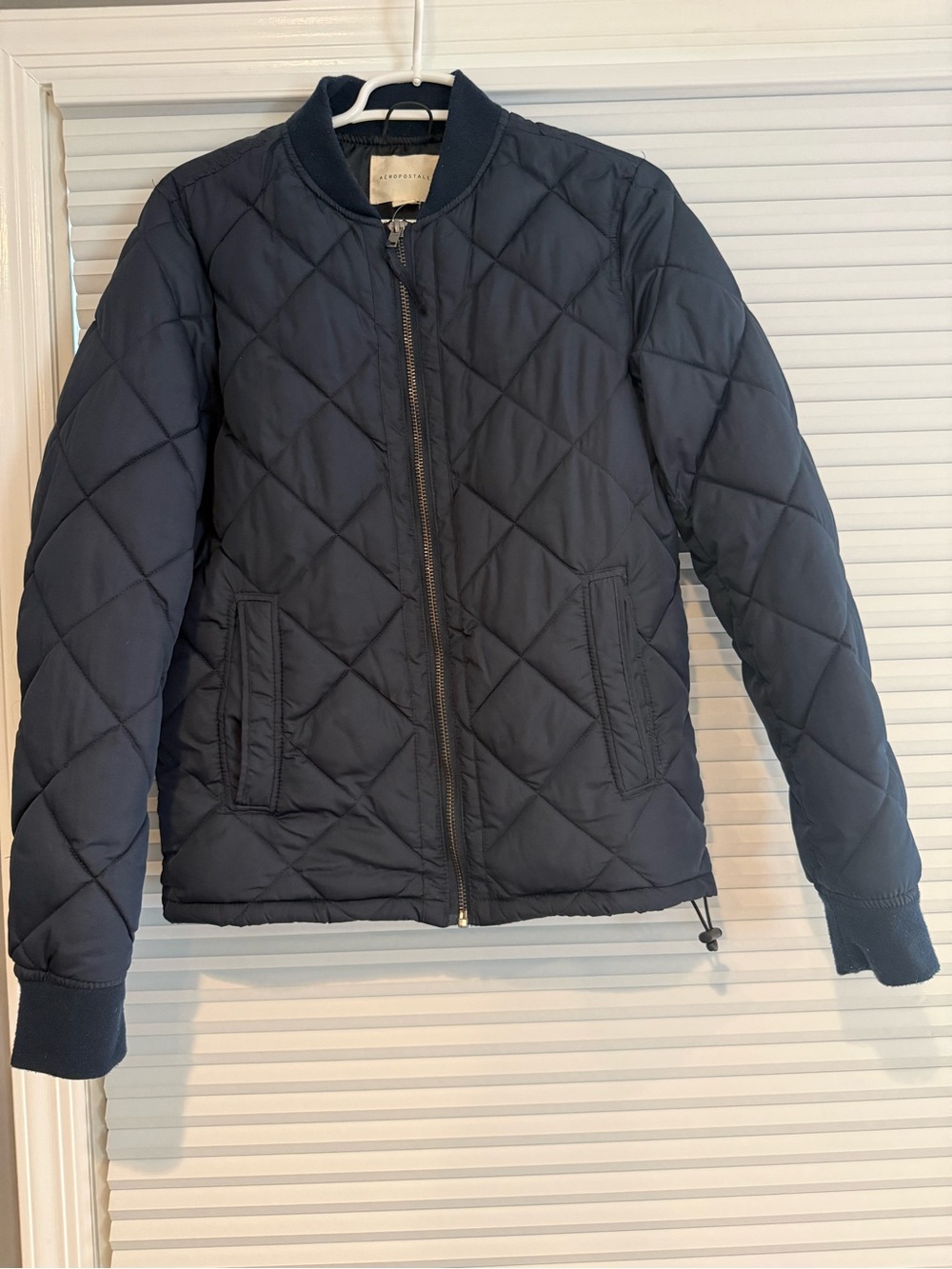 Aeropostale Navy Quilted Puffer Jacket for Kids